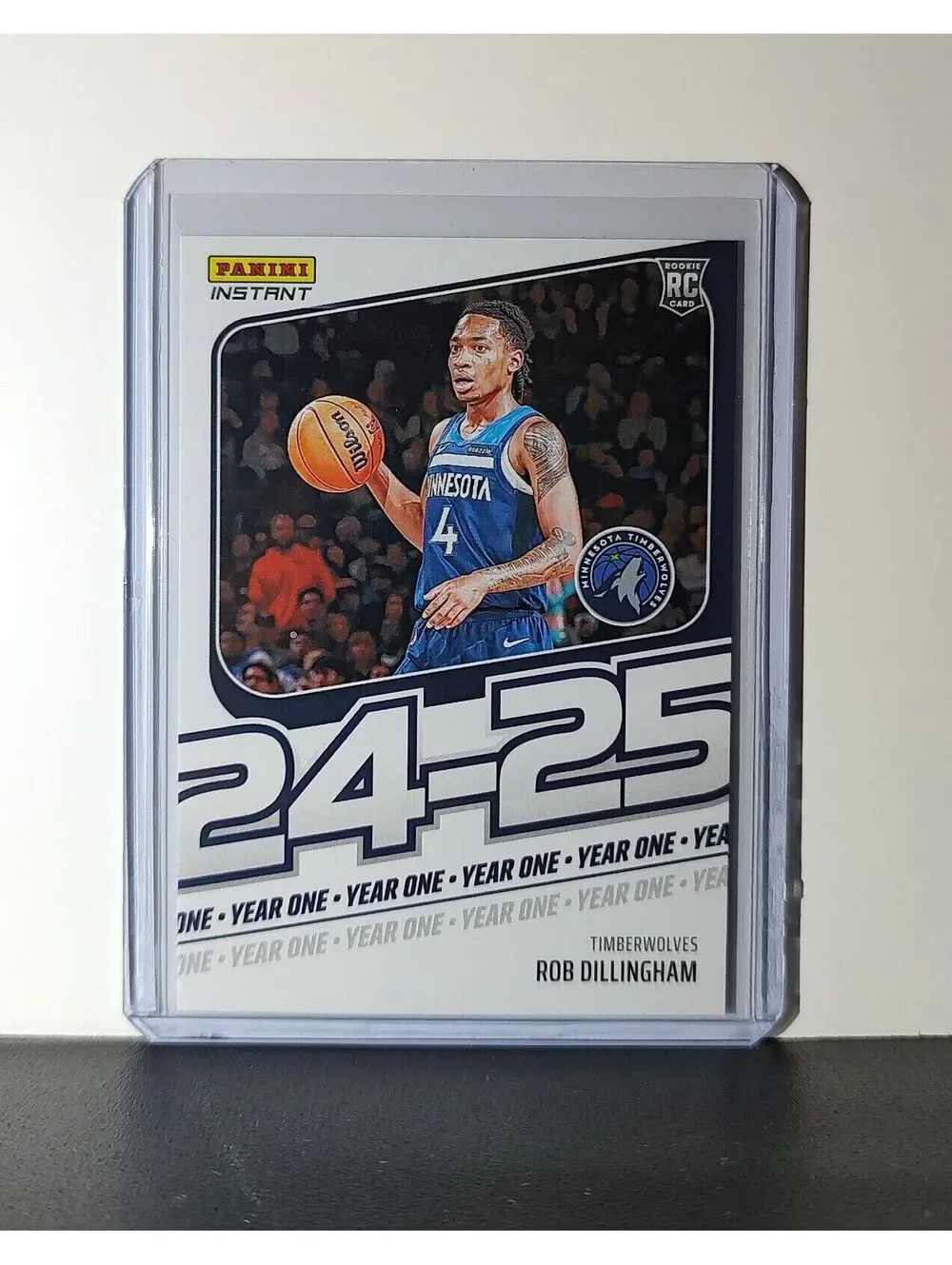 Rob Dillingham Rookie Card 2024-25 Panini Year One #8 Timberwolves 1/613